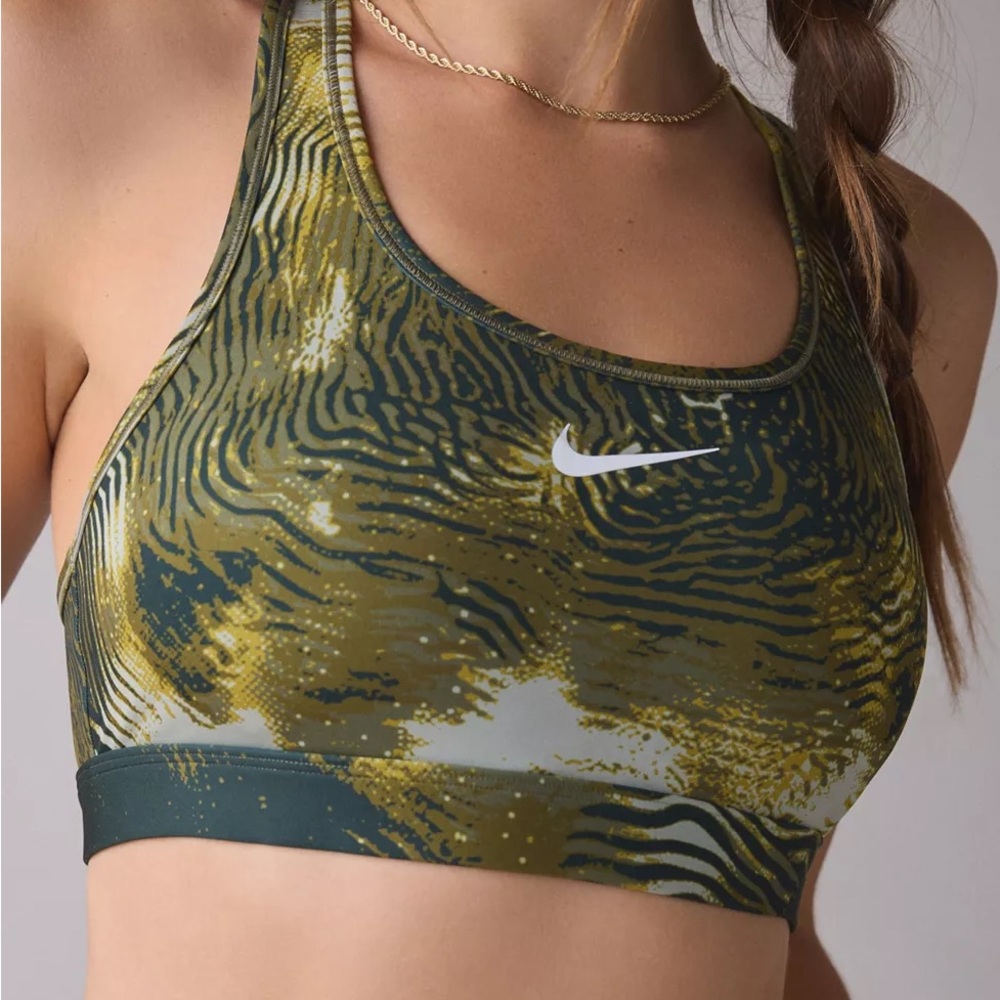 Nike Medium Support Abstract-Print Sports Bra